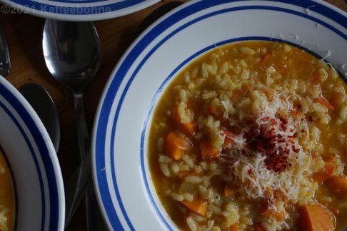 Reis-Kürbis-Suppe